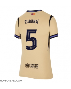 Billige Fotballdrakt Barcelona Pau Cubarsi #5 Replika Bortedrakt Dame 2025-26 Kortermet Billige Fotballdrakt Barcelona Pau Cubarsi #5 Replika Bortedrakt Dame 2025-26 Kortermet